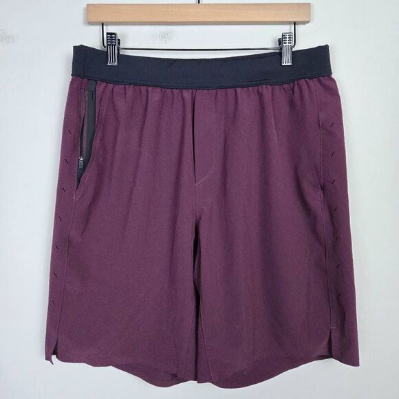 Ten Thousand Mens 9" Internal Shorts Size Large Maroon Unlined Athletic Training - Picture 1 of 5